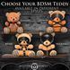 Плюшевый медвежонок ROPE Teddy Bear БДСМ в кожаной маске и обвязке, 22x16x12 см SO9816 фото 5
