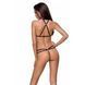 Портупея из стреп с кружевом Passion Exclusive LORRY BRA S/M, black PS27602 фото 2