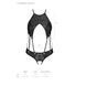 Боді з відкритим доступом Passion TASMINA BODY XXL/XXXL, black, екошкіра, шнурівки, ажурні мережива SO8489 фото 5