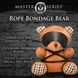 Плюшевый медвежонок ROPE Teddy Bear БДСМ в кожаной маске и обвязке, 22x16x12 см SO9816 фото 4