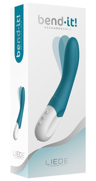 Вибратор точки G Liebe Bend It Rechargeable Ocean Blue, 10 режимов, очень мощный, гибкий ствол SX1597 фото