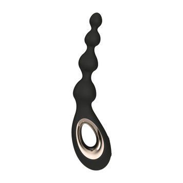 Анальные бусы с вибрацией LELO Soraya Beads Black, разный диаметр бусин, 8 режимов SO9531 фото