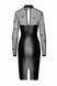 Платье Noir Handmade F310 Sublime, S, black, миди, мокрый эффект, верх &mdash; сетка, длинный рукав SX0297 фото 5