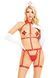 Портупея с чокером и гартеры Leg Avenue 2PC Vegan Leather Nurse Harness Teddy and Headband Red S SX1716 фото 5