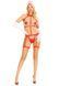 Портупея с чокером и гартеры Leg Avenue 2PC Vegan Leather Nurse Harness Teddy and Headband Red S SX1716 фото 6