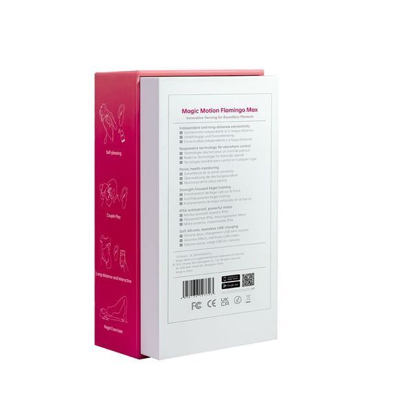 Смарт-віброяйце Magic Motion Flamingo Max Pink 2 в 1: віброяйце та тренажер Кегеля, 10 режимів SX2194 фото