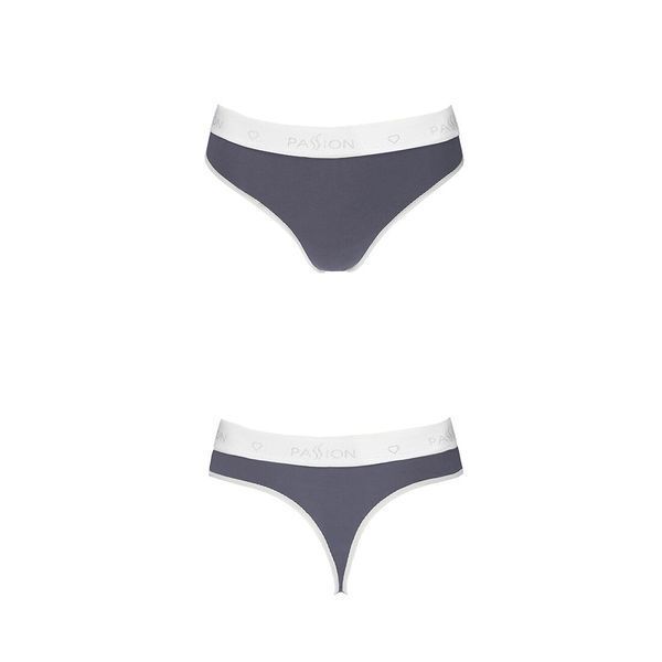 Спортивные трусики-стринги Passion PS007 PANTIES S, dark grey SO4249 фото