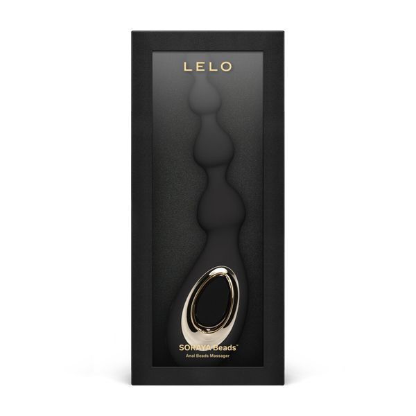 Анальные бусы с вибрацией LELO Soraya Beads Black, разный диаметр бусин, 8 режимов SO9531 фото