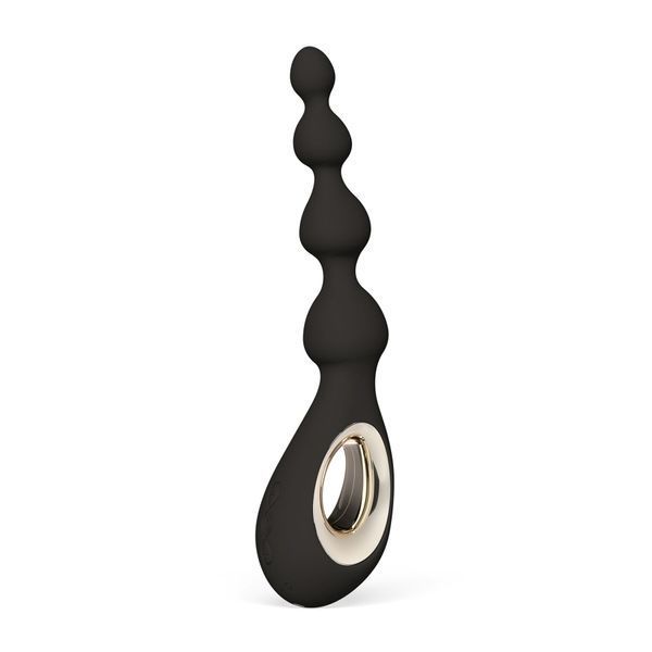 Анальные бусы с вибрацией LELO Soraya Beads Black, разный диаметр бусин, 8 режимов SO9531 фото