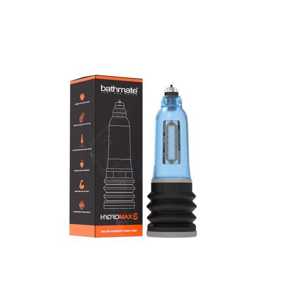 Гідропомпа Bathmate Hydromax 5 Blue, для члена довжиною від 7,5 до 12,5 см, діаметр до 4,5 см HM-20-AB фото