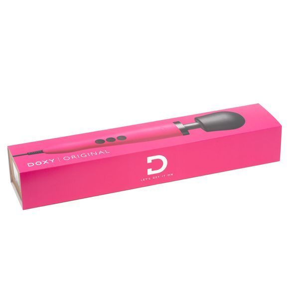 Вибромассажер DOXY Original Pink, очень мощный, питание 220В, пульсирующие вибрации SO1429 фото