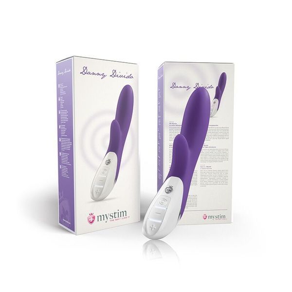 Вибратор-кролик Mystim Danny Divido Purple с глубокой вибрацией, 2 мотора SO3465 фото