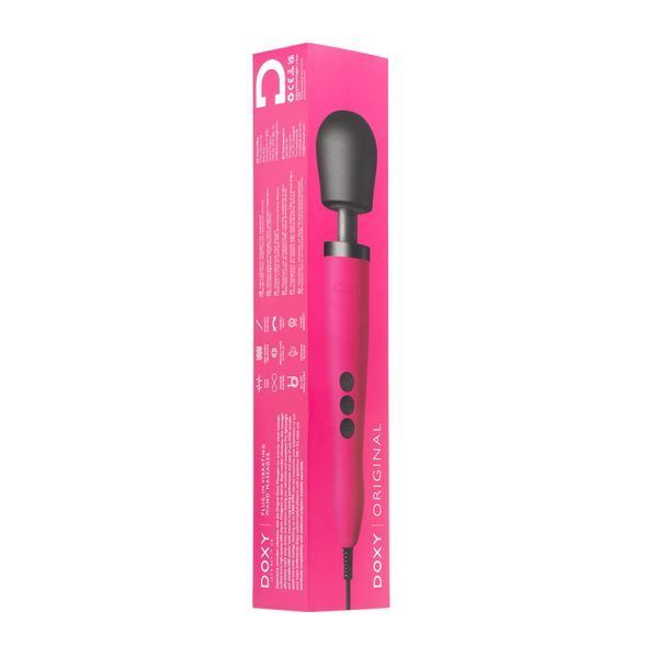 Вибромассажер DOXY Original Pink, очень мощный, питание 220В, пульсирующие вибрации SO1429 фото