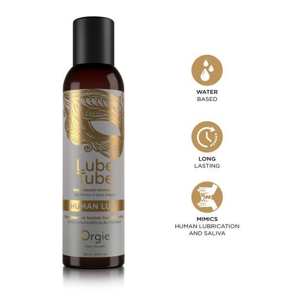 Лубрикант на водній основі Orgie Lube Tube Human Lube, 150 мл, імітація природної змазки та слини SX1504 фото