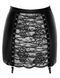 Юбка Noir Handmade F341 Powerwetlook and lace skirt - S SX2130 фото 8