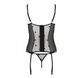 Корсет з підв'язками, стрінги Passion LOVELIA CORSET L/XL, black SO4765 фото 6