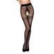 Колготки с открытым доступом, контрастная двойная резинка Passion TIOPEN 015 3/4 (20 den), black SO5828 фото 1