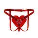Трусики Сердце для страпона Feral Feelings - Hearts Strap-on Belt Red Trasparent SO9314 фото 1