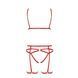 Комплект белья Passion Exclusive MAGALI SET OpenBra XXL/XXXL, red, стрепы, лиф, трусики и пояс PS23803 фото 5