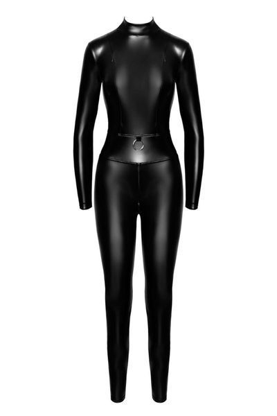 Комбінезон Noir Handmade F319 Caged, XL, під латекс, довгий рукав, з доступом, кільце на поясі SX0348 фото