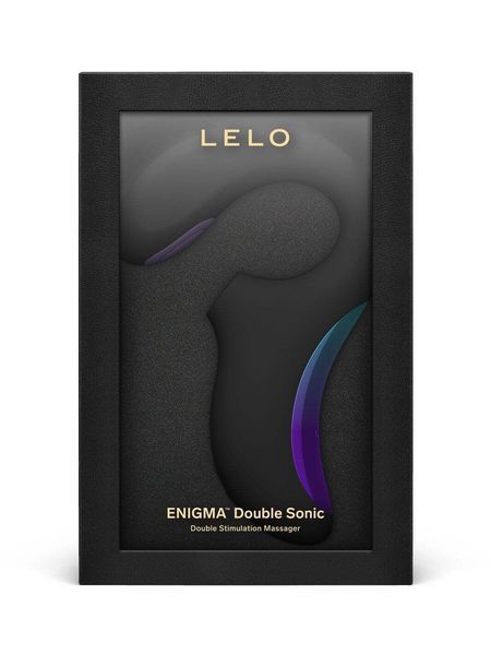 Кліторально-вагінальний звуковий стимулятор LELO Enigma Double Sonic Black SX2554 фото