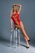 Бодистокинг Caprice Lingerie Model 02 One size Red, имитация шнуровки, мелкая сетка, кружево SO8523 фото 1