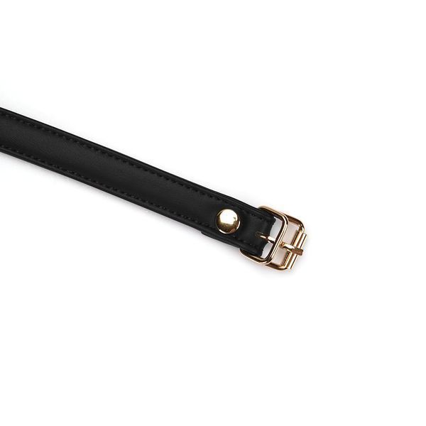 Маска на очі Liebe Seele Black Organosilicon Blindfold, екошкіра SO9482 фото