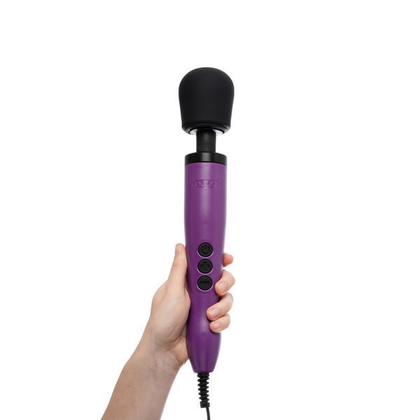 Вібромасажер DOXY Original Purple, дуже потужний, живлення 220В, пульсівні вібрації SO1430 фото