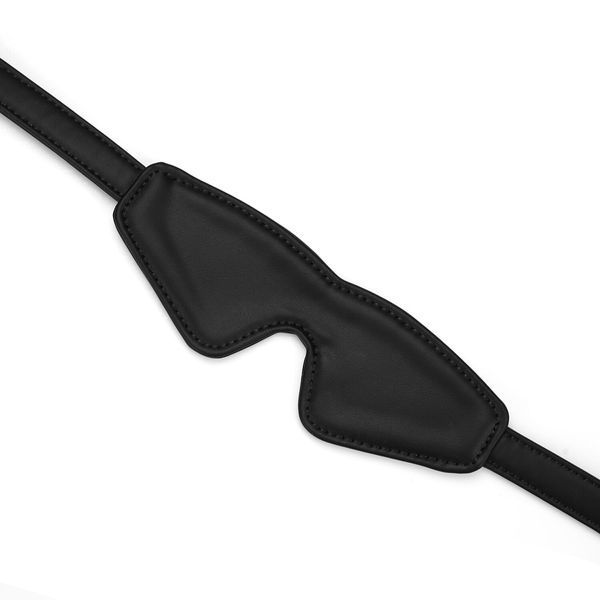 Маска на очі Liebe Seele Black Organosilicon Blindfold, екошкіра SO9482 фото