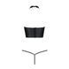 Комплект белья с открытой грудью Passion GENEVIA SET WITH OPEN BRA XXL/XXXL black, корсет, стринги SO8441 фото 4