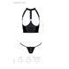 Комплект белья с открытой грудью Passion GENEVIA SET WITH OPEN BRA XXL/XXXL black, корсет, стринги SO8441 фото 5