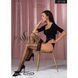 Панчохи Passion ST118 5 black, на ажурній силіконовій резинці, з бічним вертикальним малюнком SO5778 фото 3