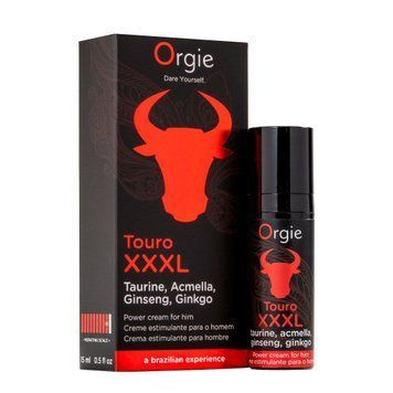 Крем для усиления эрекции Orgie Touro XXXL Power Cream, 15 мл, с эффектом вибрации SX1561 фото