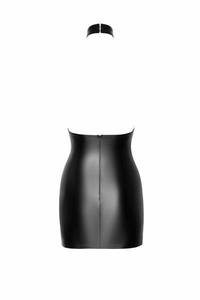Сукня Noir Handmade F311 Eros, M, black, міні, спідниця під латекс, верх &mdash; сітка, відкрита спина SX0304 фото