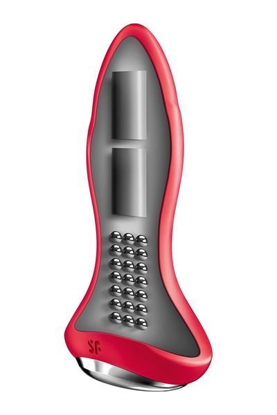 Анальная смарт-вибропробка с жемчужным массажем Satisfyer Rotator Plug 1+ Red SO6277 фото