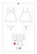 Сатиновый пеньюар с кружевом Obsessive 810-BAB-1 babydoll & thong S/M, черный, пеньюар, танга SO7152 фото 7