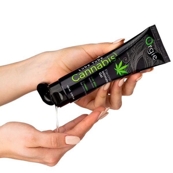 Лубрикант на водной основе Orgie Lube Tube Cannabis, 100 мл, съедобный, с маслом семян конопли SX1511 фото