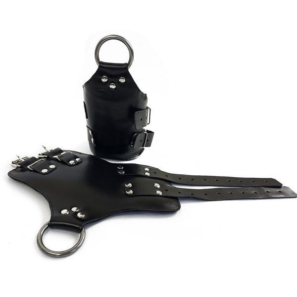 Манжеты для подвеса за руки Art of Sex &ndash; Kinky Hand Cuffs For Suspension, черные, натуральная кожа SO5183 фото