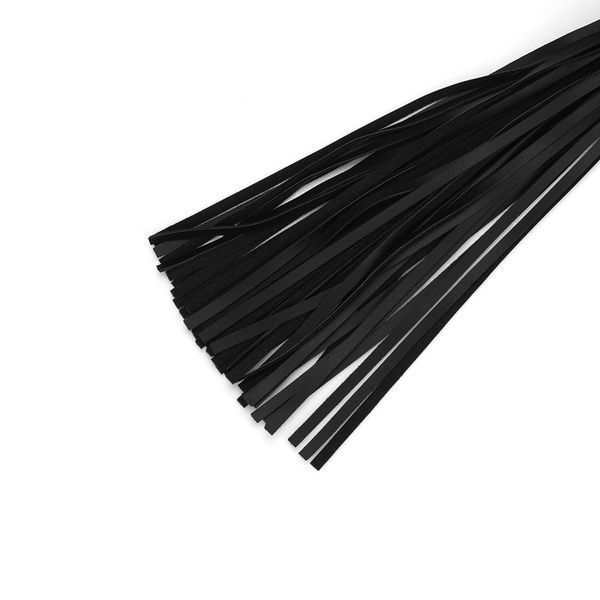 Флогер Liebe Seele Black Organosilicon Flogger, 44 см, екошкіра SO9488 фото