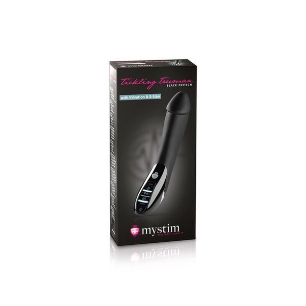 Вибратор с электростимуляцией Mystim Tickling Truman eStim Black, миостимулятор SO3472 фото