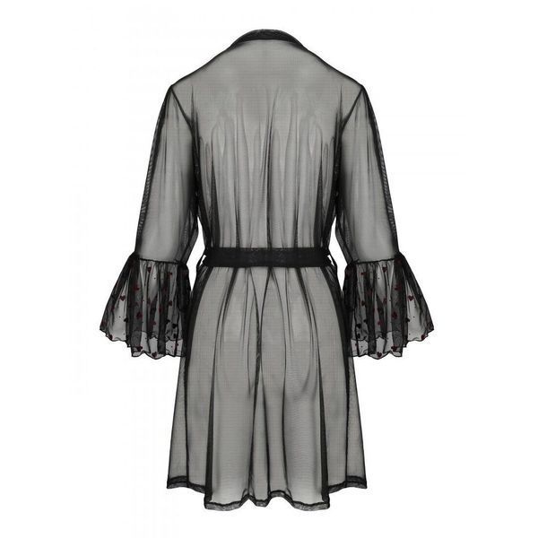 Воздушный пеньюар Passion LOVELIA PEIGNOIR S/M, black SO4772 фото