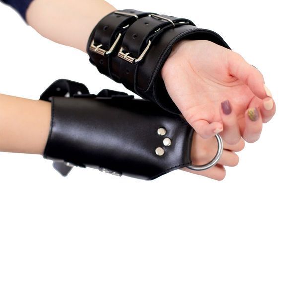Манжеты для подвеса за руки Art of Sex &ndash; Kinky Hand Cuffs For Suspension, черные, натуральная кожа SO5183 фото