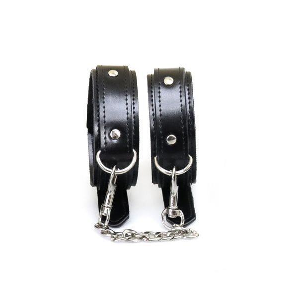 Поножі з екошкіри Art of Sex - Legcuffs Emoji SX0514 фото