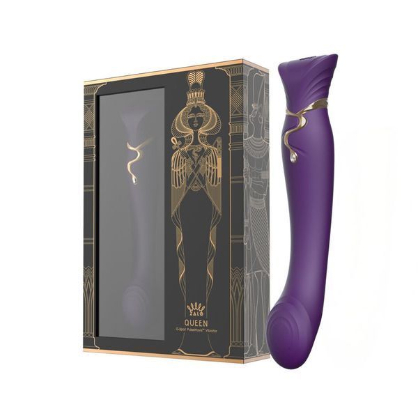 Смартвибратор Zalo &mdash; Queen Twilight Purple, пульсирующая жемчужина, кристалл Swarovski SX2294 фото