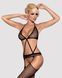 Сетчатый бодистокинг с имитацией топа, пояса и чулок Obsessive Bodystocking N108 S/M/L, черный SO7252 фото 1