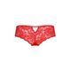 Трусики-бразилиана из цветочного кружева Passion RAJA THONG L/XL, red SO5376 фото 6