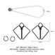 Зажимы для сосков с тяжелой подвеской LOCKINK Nipple Clamps&nbsp;with Heavy Pendant - Grey SX0845 фото 7