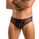 Мужские трусы со шнуровкой Passion 035 SLIP RICHARD S/M Black, экокожа, сетка SO7577 фото 1