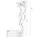 Бодистокинг Passion BS002 white, имитация чулок и пояса PBS002W фото 4