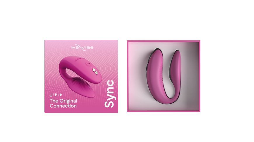 Смарт-вибратор для пар We-Vibe Sync 2 Rose, 10 виброрежимов, пульт ДУ SO8761 фото
